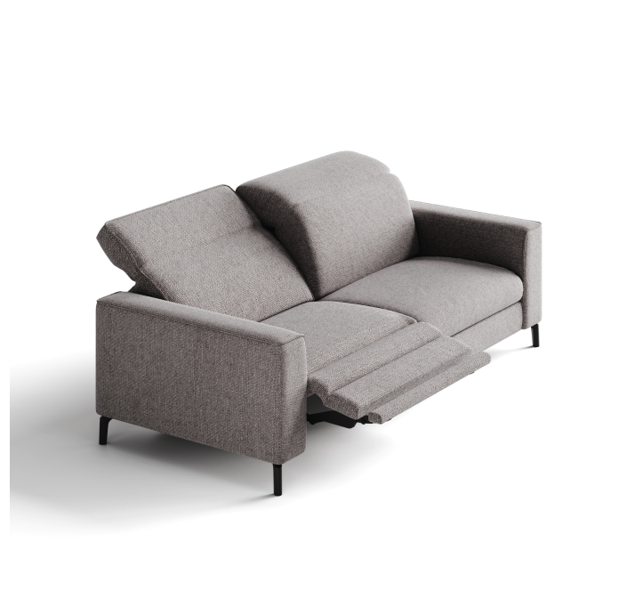 Диван FRATINO B101-220-101B/WEMBLEY PERLE/HR40/01 BLACK/R,E,E