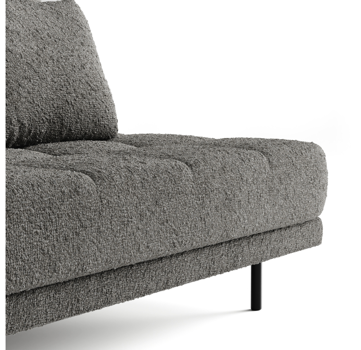 Диван LEMME B102-192-/STELLA Stella Crystal/Утопающий/h 17 металл/