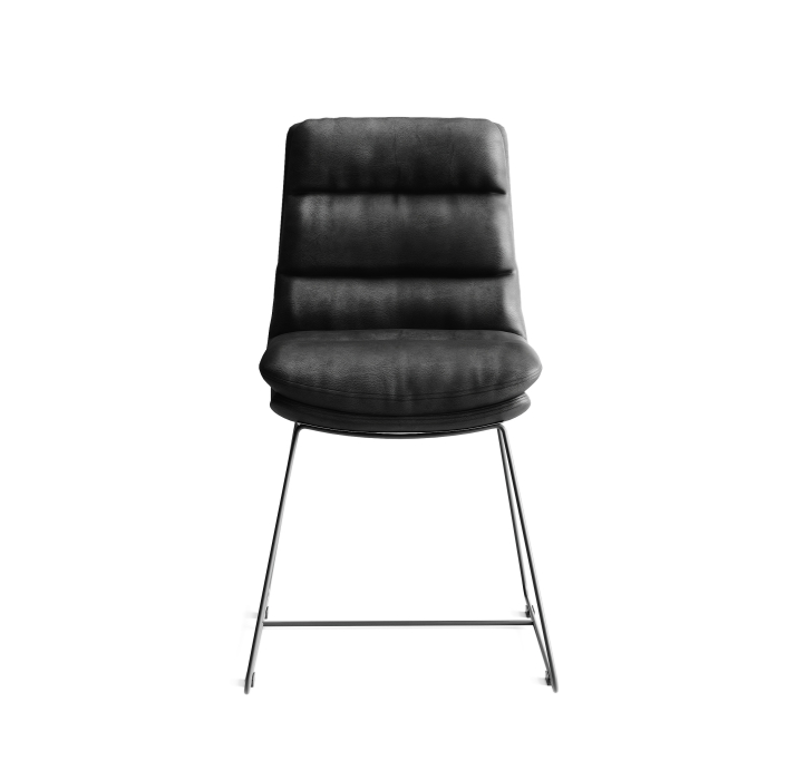 Стул интерьерный CLASS CHAIR КОЖА (Cat. D) OVIS BLACK LEATHER  Черный (NRM05585)