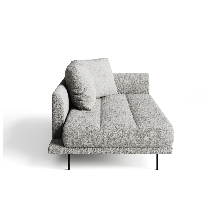 Диван LEMME 192-102-/STELLA Stella Crystal/Утопающий/h 17 металл/