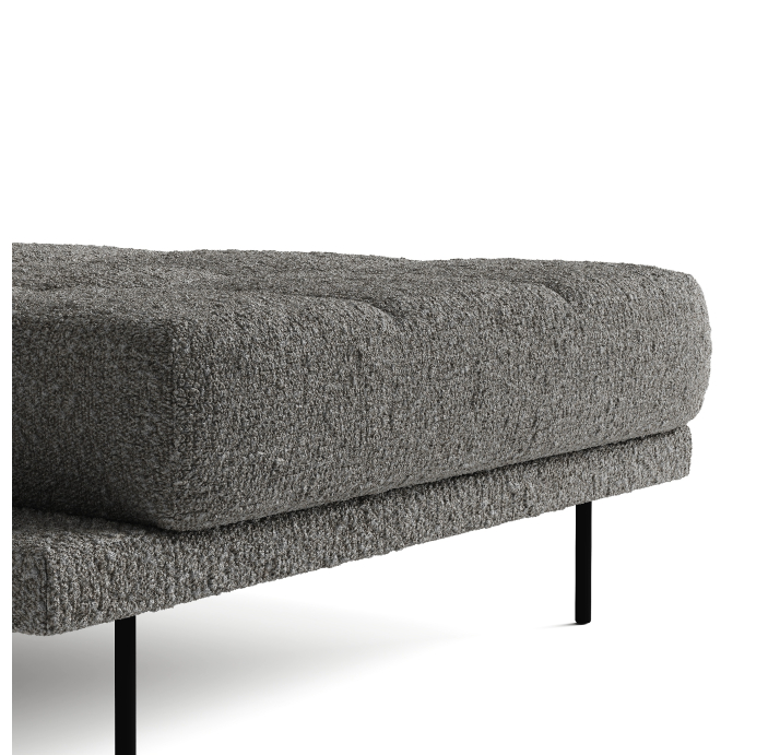 Диван LEMME 192-102-/STELLA Stella Crystal/Утопающий/h 17 металл/