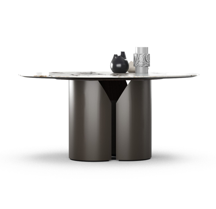 Стол обеденный FREYA ROUND DINING TABLE Mat Persona 77 MARBLE AURA  160X160X75 СМ. (FUG00172)