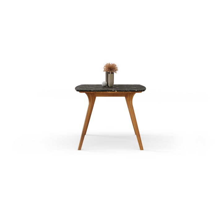 Стол обеденный 68 DINING TABLE POLISHED WALNUT VENEER MARBLE AURA  220X100X78 СМ. (FUG00182)