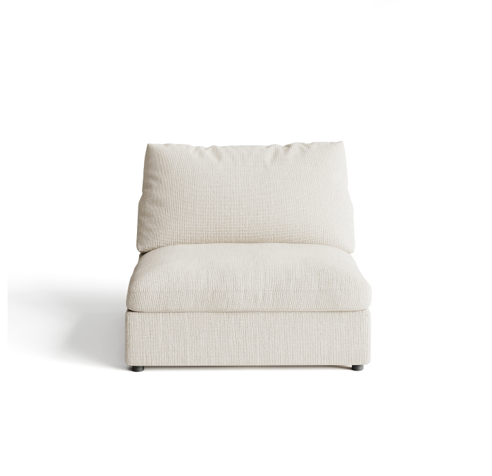 Диван NUAGE F102-102-102/54/45/Renegade Pearl 106/Гусиный пух-перо/встроенные/