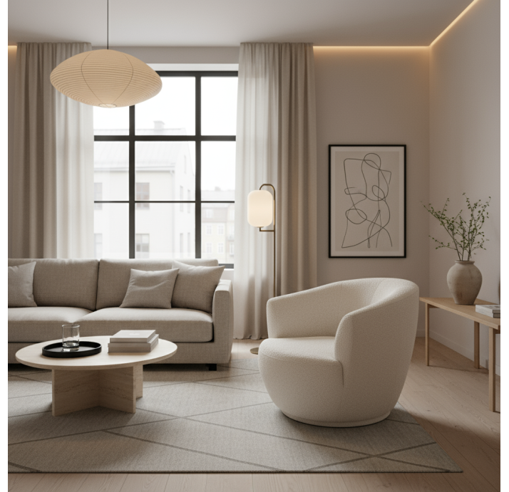 Кресло BONO 80/VIVA OFFWHITE/BULTEX/встроенные/