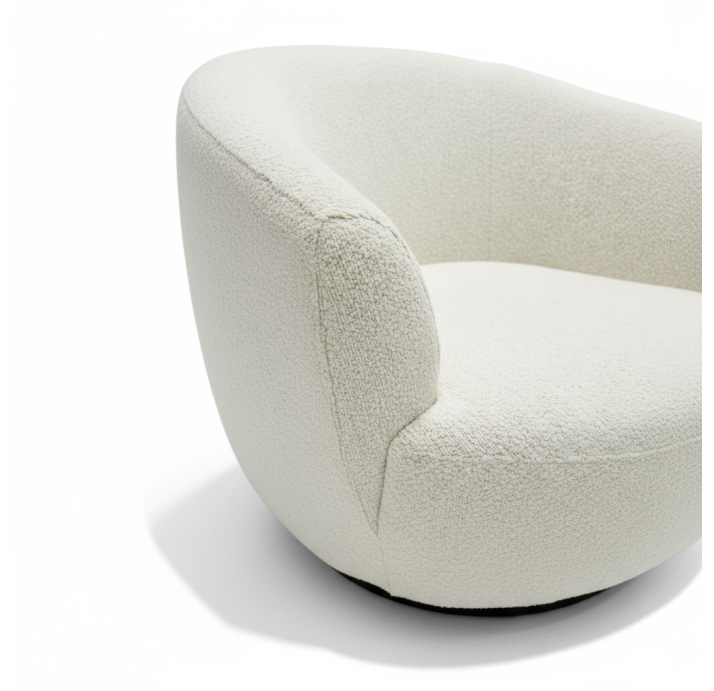 Кресло BONO 80/VIVA OFFWHITE/BULTEX/встроенные/