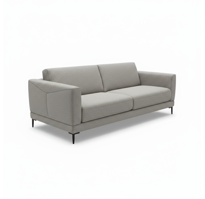 Диван NUBO B100-210-100B/57/LUANDO SILVER/FORMATEX/03 BLACK/StLO