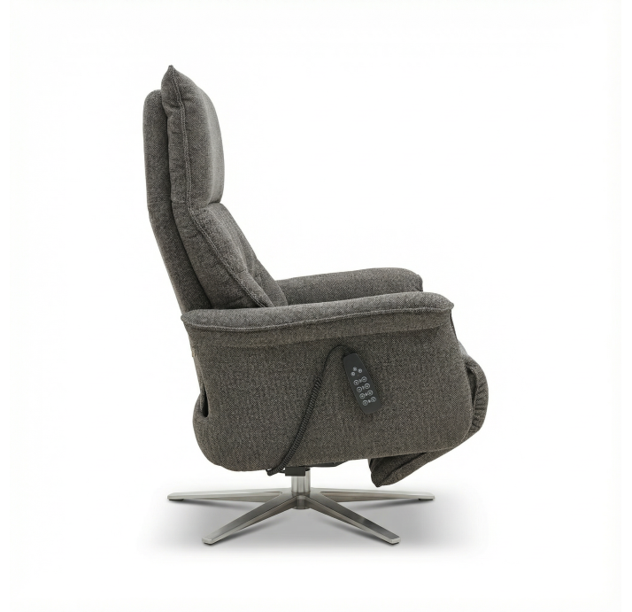 Кресло MELODY B77B/52/ALVARO CHOCOLAT/01BR BRUSHED/E,Z,L-RELAX