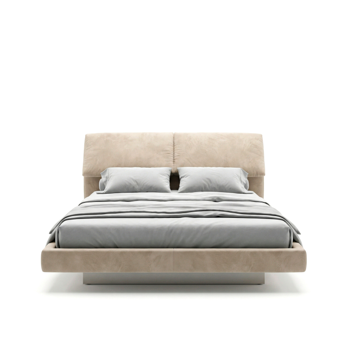 Двуспальная кровать MATILDA BED Искусственная замша Sand 02 180х200 