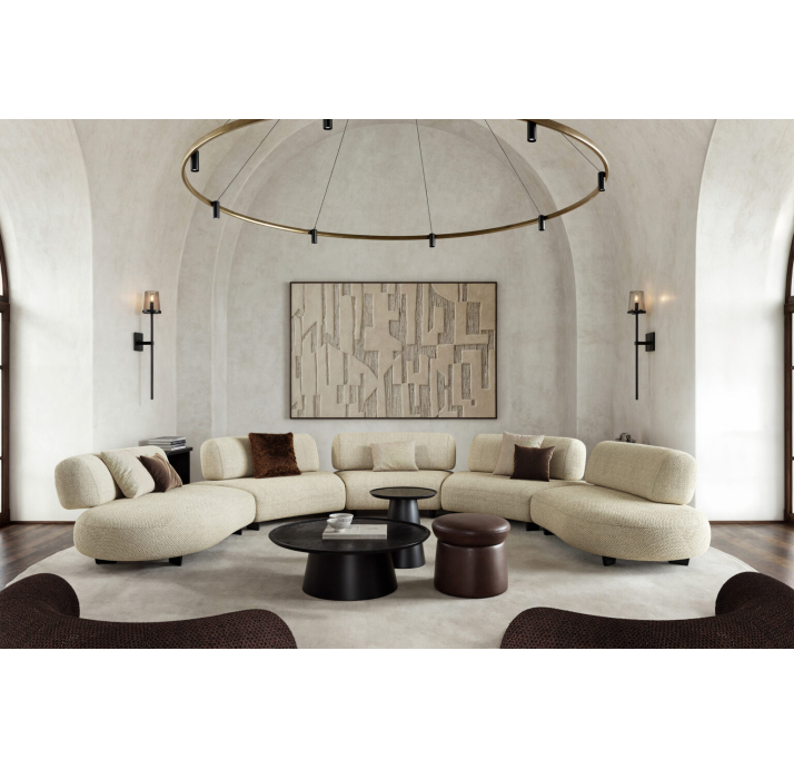 Диван VIDI VICI 153-396-153/HOPPI G 22297-17//BLACK MATTE AK 003/S,S,S