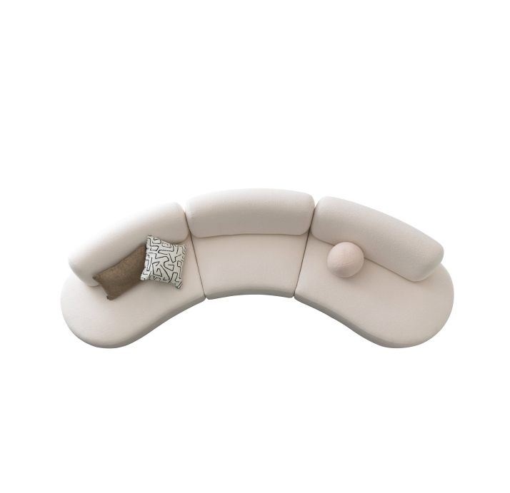 Диван VIDI VICI 153-396-153/HOPPI G 22297-17//BLACK MATTE AK 003/S,S,S