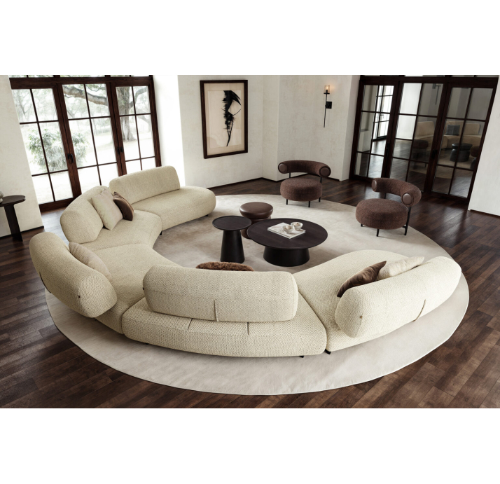 Диван VIDI VICI 106-249-106/HOPPI G 22297-17//BLACK MATTE AK 003/S,S