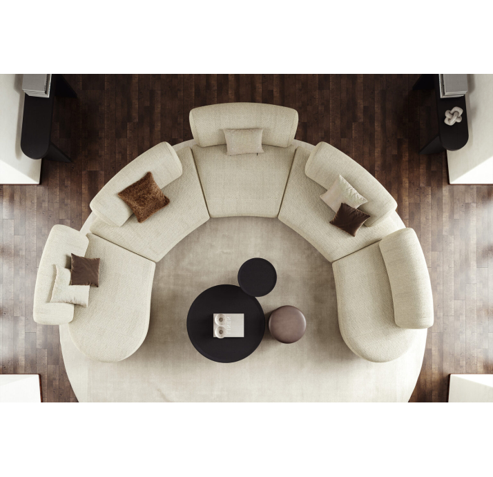 Диван VIDI VICI 106-249-106/HOPPI G 22297-17//BLACK MATTE AK 003/S,S