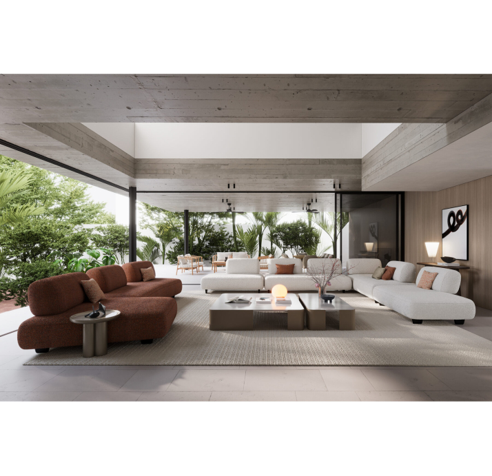 Диван VIDI VICI LINEA L157-356-105T/OVER PLAIN 1950-03//встроенные/