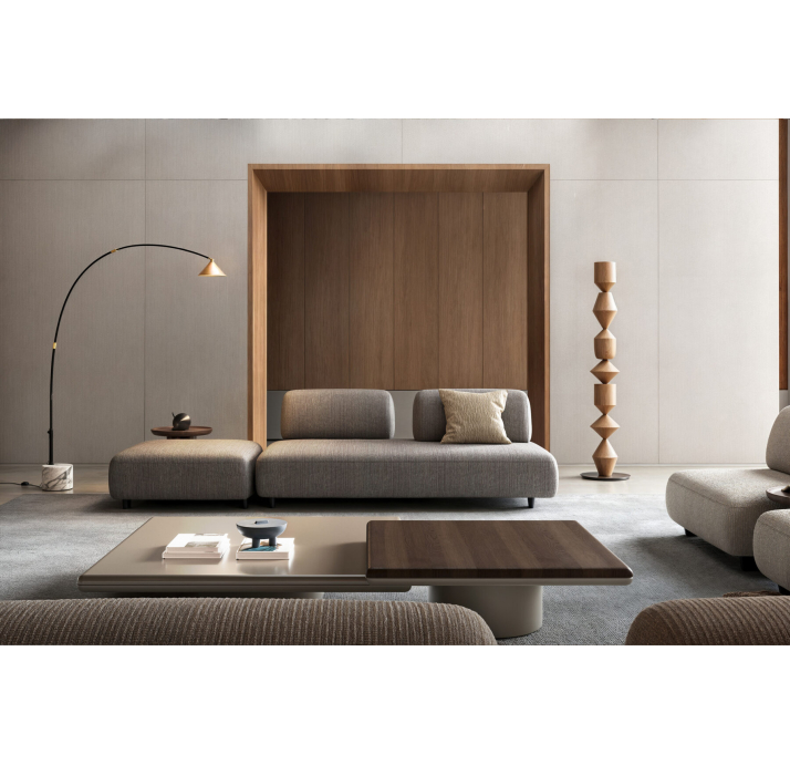 Диван VIDI VICI LINEA 105-215-105T/MEGASOFT M03//встроенные/