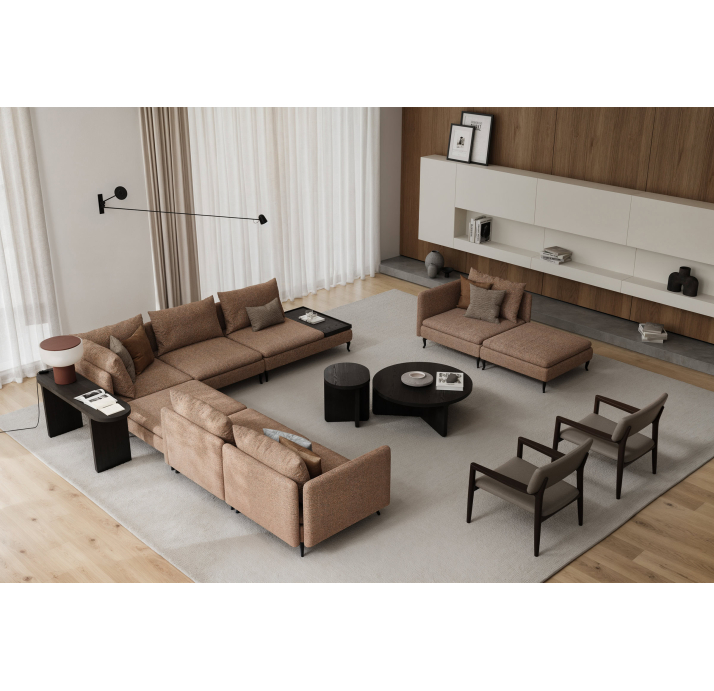 Диван MONZA B100-290-100B/OVER PLAIN 1950-03//встроенные/