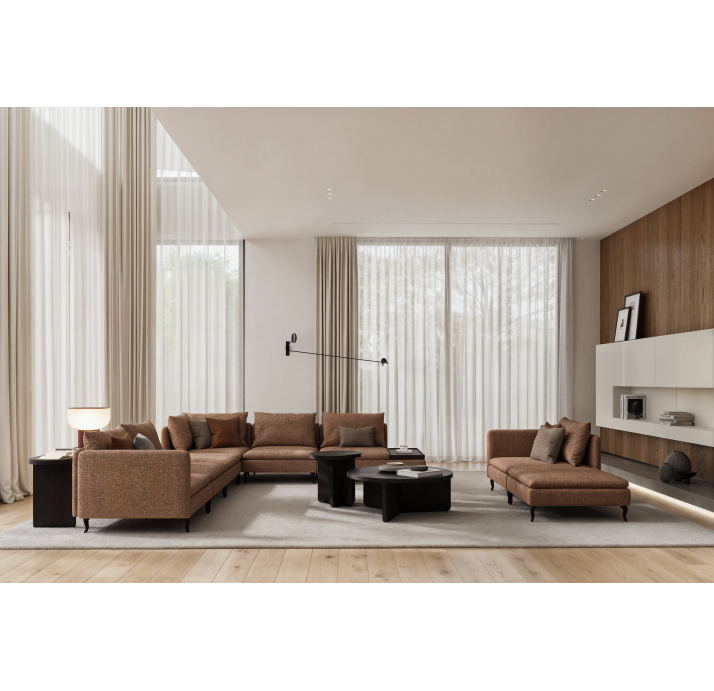 Диван MONZA B100-290-100B/OVER PLAIN 1950-03//встроенные/