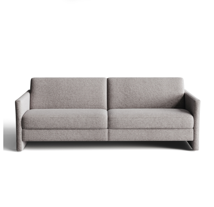 Диван CRISTALLO B100-220-100B/WEMBLEY PERLE/DYNASPRING/01BL/