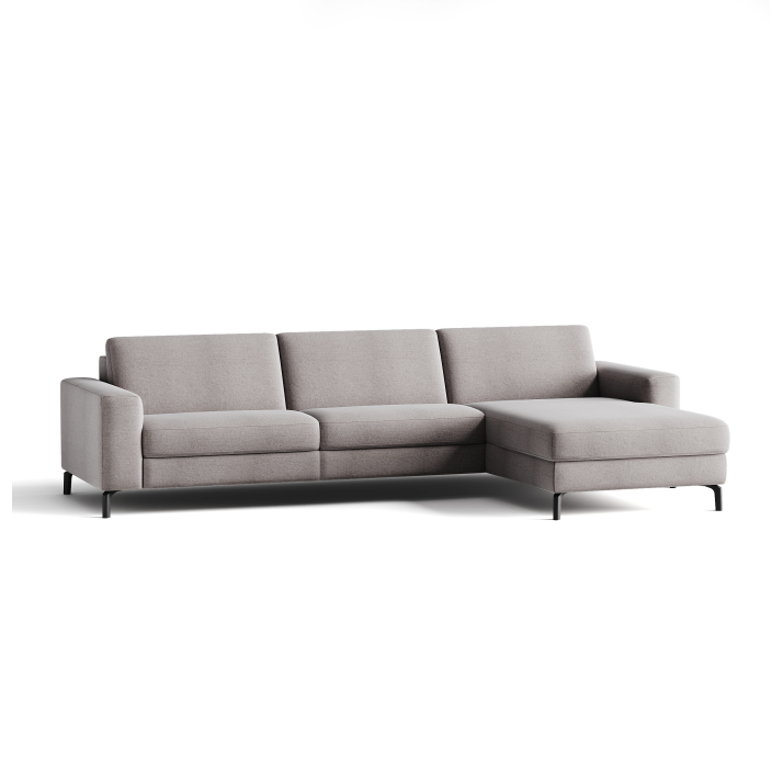 Диван CRISTALLO B100-300-167L/WEMBLEY PERLE/DYNASPRING/01BL/