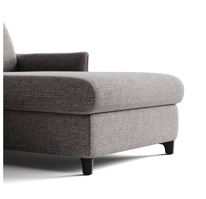 Диван NOKTO B100-280-205S/WEMBLEY PERLE/FORMATEX/01BL/