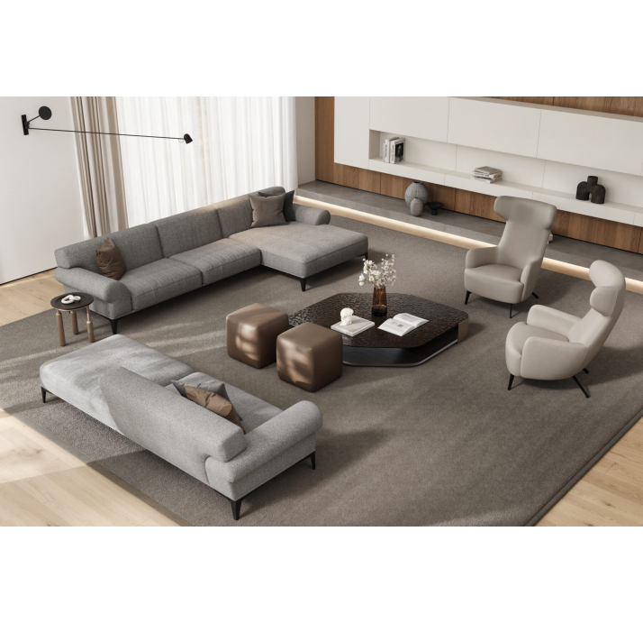 Диван TORINO 2023 B97-340-168L/MEGASOFT M807//встроенные/