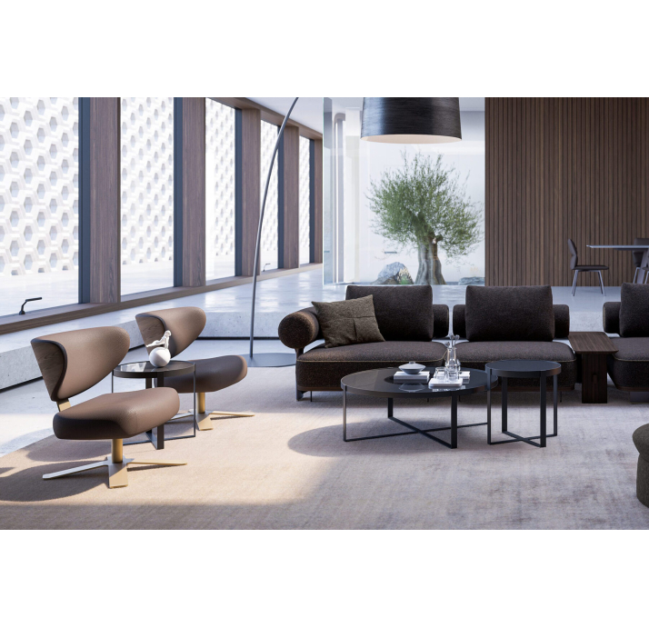 Кресло SEMPRE 79/MIURA 356/Латунь/