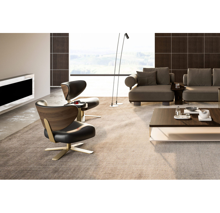 Кресло SEMPRE 79/MIURA 356/Латунь/