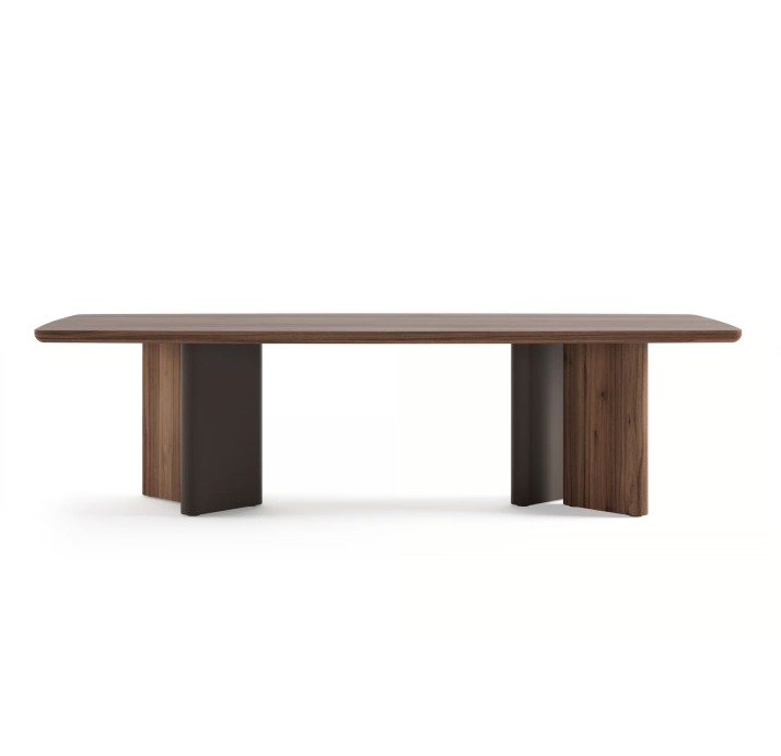 Стол обеденный AGATE DINING TABLE BROWN AMERICAN WALNUT  240X103X75 СМ. (NRM05704)