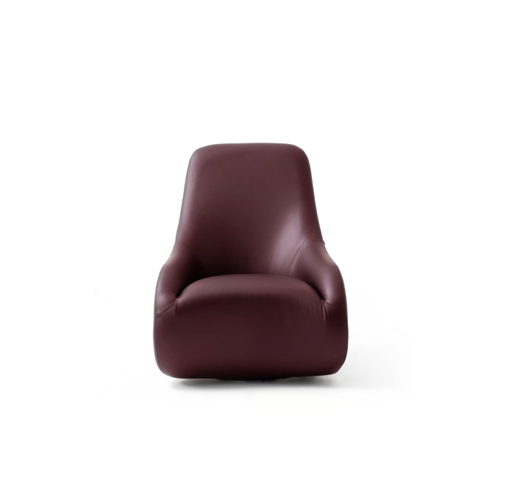 Кресло DALI 80/Naturel leather VIOLET/встроенные/