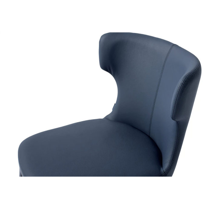 Стул интерьерный OVAL CHAIR MEGASOFT M022  Синий (NRM05751)
