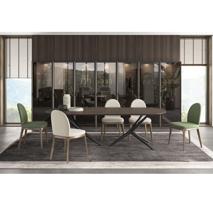 Стул интерьерный EGG CHAIR MEGASOFT M905  AMERICAN WALNUT (NRM05766)