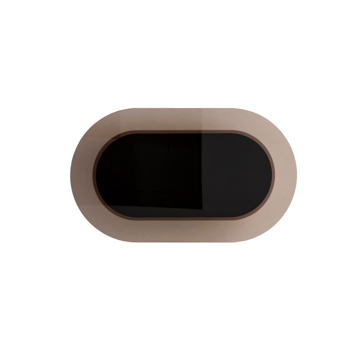 Стол журнальный PERA COFFEE TABLE ANTIQUE BRONZE BRONZE MIRROR  160X95X26 СМ. (NRM05759)