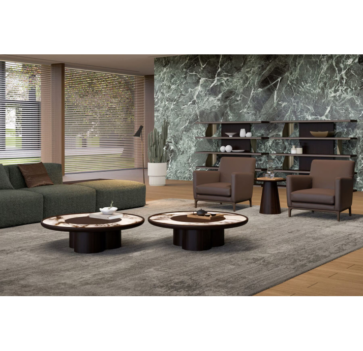 Стол журнальный TRIPOLI SIDE TABLE WALNUT AMERICAN WALNUT  50X50X44 СМ. (NRM05782)