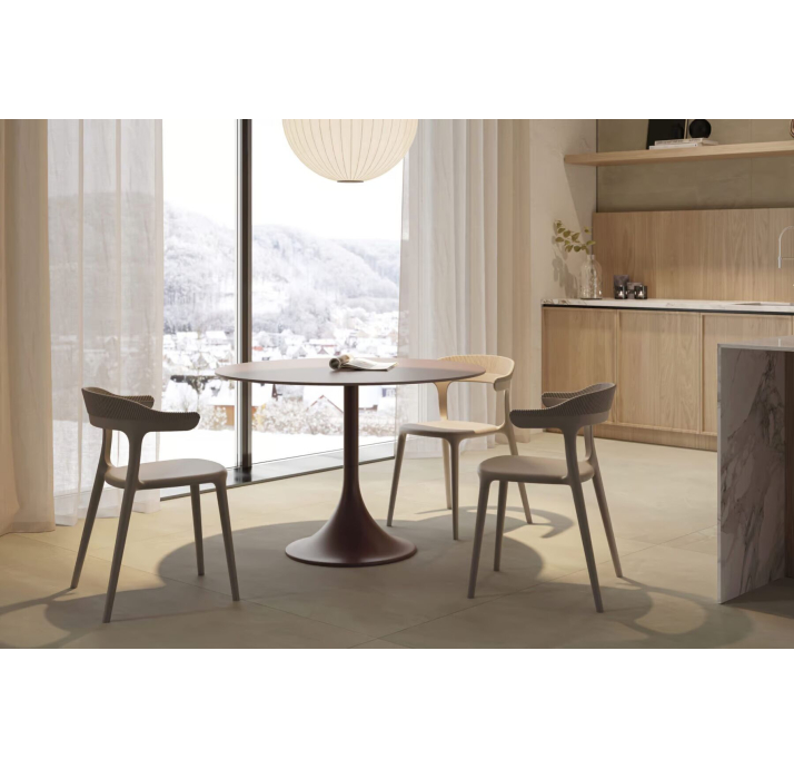 Стул интерьерный LUNA CHAIR POLYPROPYLENE 1 BEIGE  Бежевый (NRM05791)