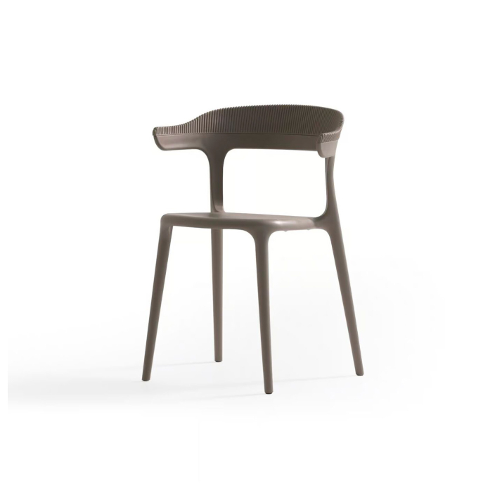 Стул интерьерный LUNA CHAIR POLYPROPYLENE 1 BEIGE  Бежевый (NRM05791)