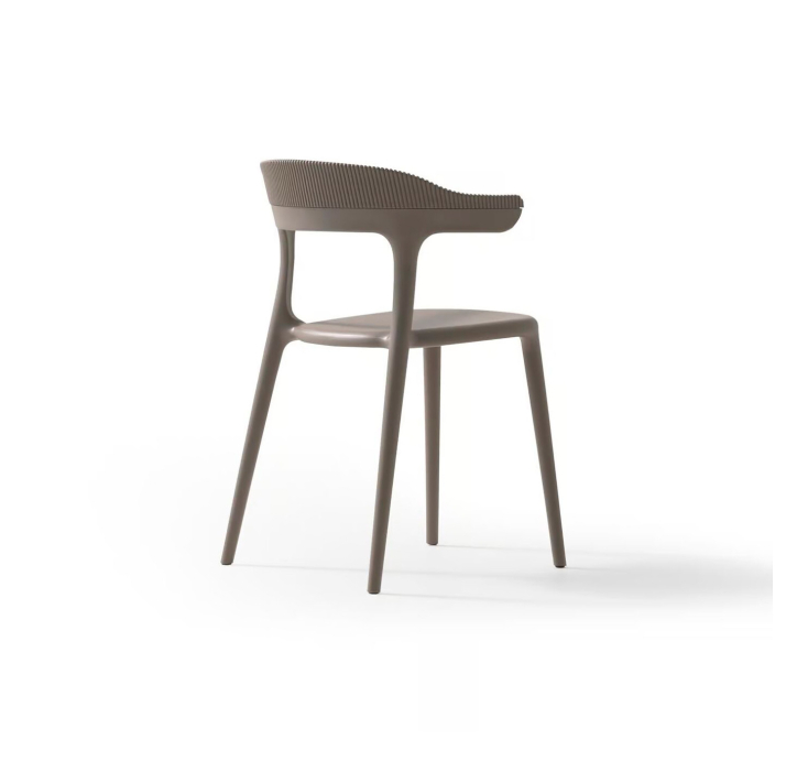 Стул интерьерный LUNA CHAIR POLYPROPYLENE 1 BEIGE  Бежевый (NRM05791)