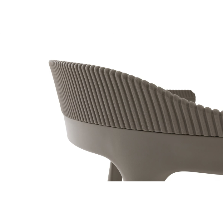 Стул интерьерный LUNA CHAIR POLYPROPYLENE 1 BEIGE  Бежевый (NRM05791)