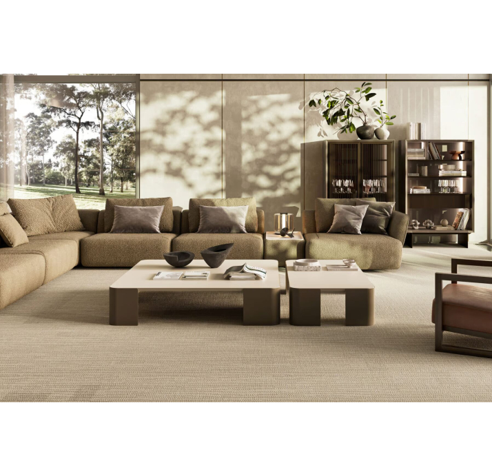 Стол журнальный BARBARA COFFEE TABLE EMPT BEIGE  140X140X30 СМ. (NRM05793)