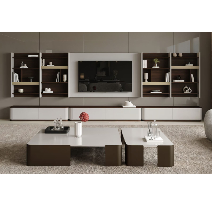 Стол журнальный BARBARA COFFEE TABLE EMPT BEIGE  140X140X30 СМ. (NRM05793)