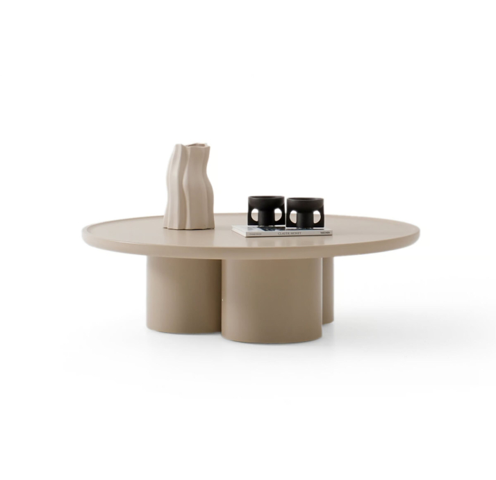 Стол журнальный TRIDENTE COFFEE TABLE BEIGE BEIGE  103X103X31 СМ. (NRM05792)