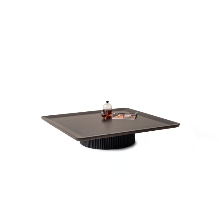 Стол журнальный SOLID COFFEE TABLE WALNUT AMERICAN WALNUT  120X120X25 СМ. (NRM05796)