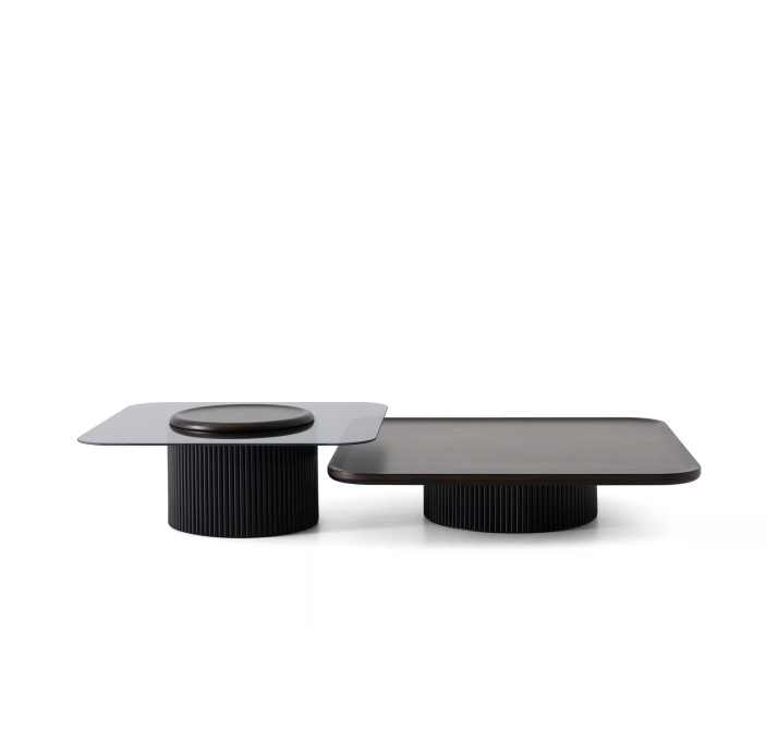 Стол журнальный SOLID COFFEE TABLE WALNUT AMERICAN WALNUT  120X120X25 СМ. (NRM05796)