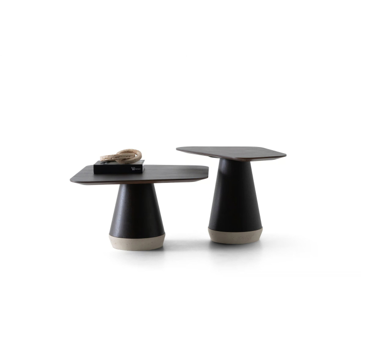 Стол журнальный VIVIENNE COFFEE TABLE BLACK AMERICAN WALNUT  75X60X43 СМ. (NRM05806)