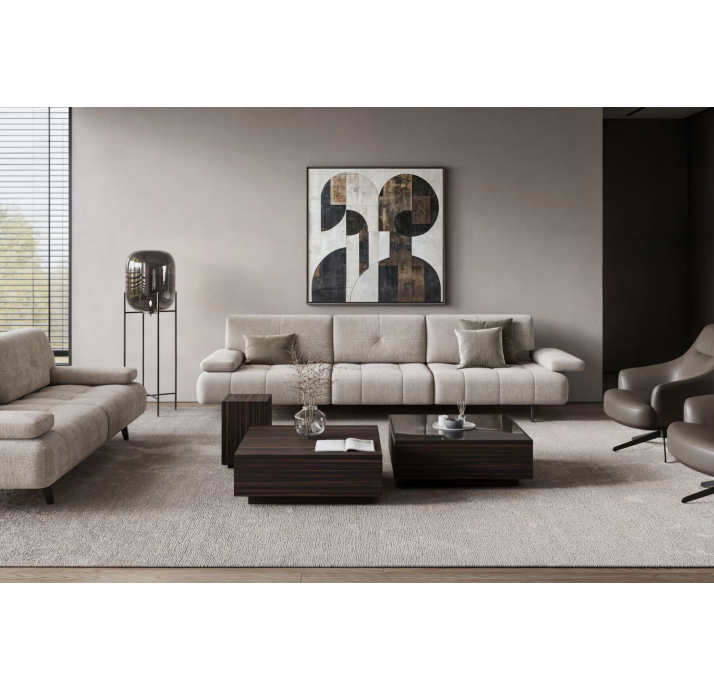 Стол журнальный MARTINA COFFEE TABLE WALNUT AMERICAN WALNUT  81X81X30 СМ. (NRM05808)