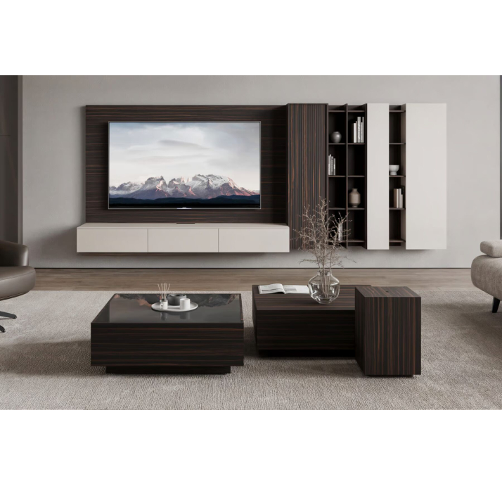 Стол журнальный MARTINA COFFEE TABLE WALNUT AMERICAN WALNUT  81X81X30 СМ. (NRM05808)