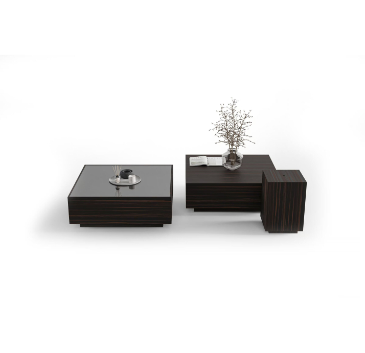 Стол журнальный MARTINA COFFEE TABLE WALNUT AMERICAN WALNUT  81X81X30 СМ. (NRM05808)