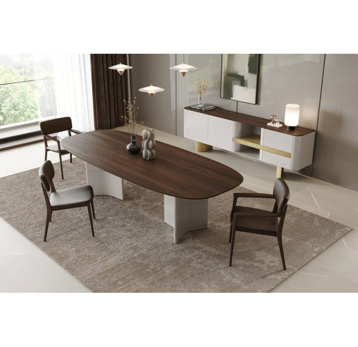Стол обеденный ARK DINING TABLE BROWN AMERICAN WALNUT  275X110X75 СМ. (NRM05812)