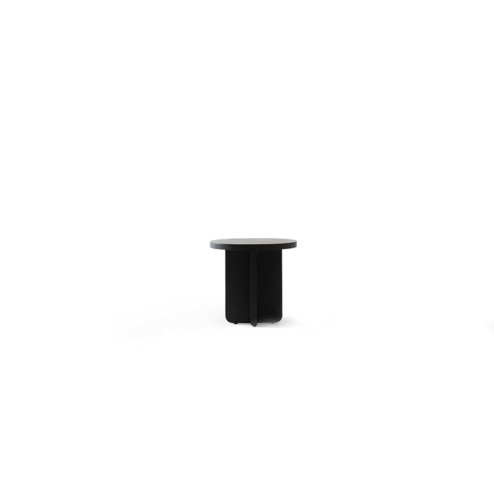 Стол журнальный MAX SIDE TABLE MASSIVE WOOD BLACK WOOD  57X45X52 СМ. (NRM05831)