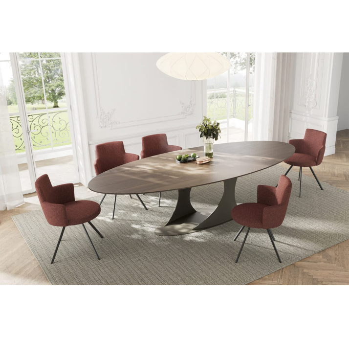 Стол обеденный LOOP DINING TABLE BROWN AMERICAN WALNUT  275X110X75 СМ. (NRM05829)