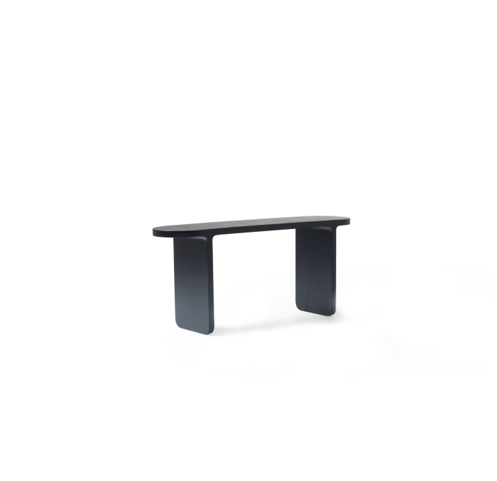 Стол журнальный MAX SIDE TABLE MASSIVE WOOD BLACK WOOD  140X35X60 СМ. (NRM05834)